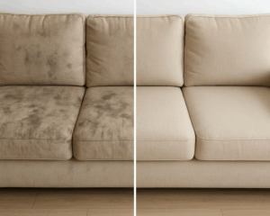 Clean Sofa in cozy living room