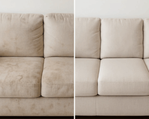Clean Sofa in cozy living room