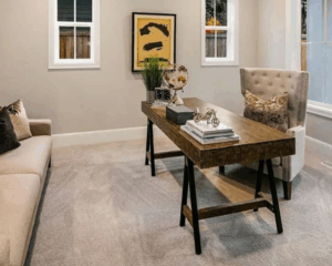 Modern home with clean carpet