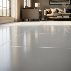 freshly clean tile and grout living room