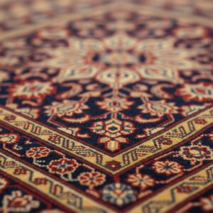oriental rug showing intricate patterns and delicate fibers