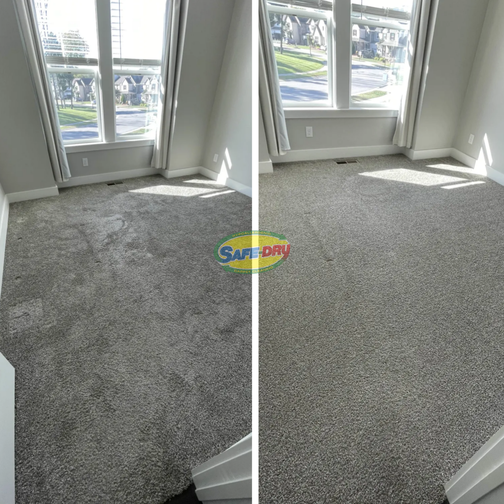 Before and After Carpet Cleaning