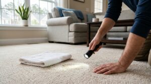 Hands_using_flashlight_on_carpet