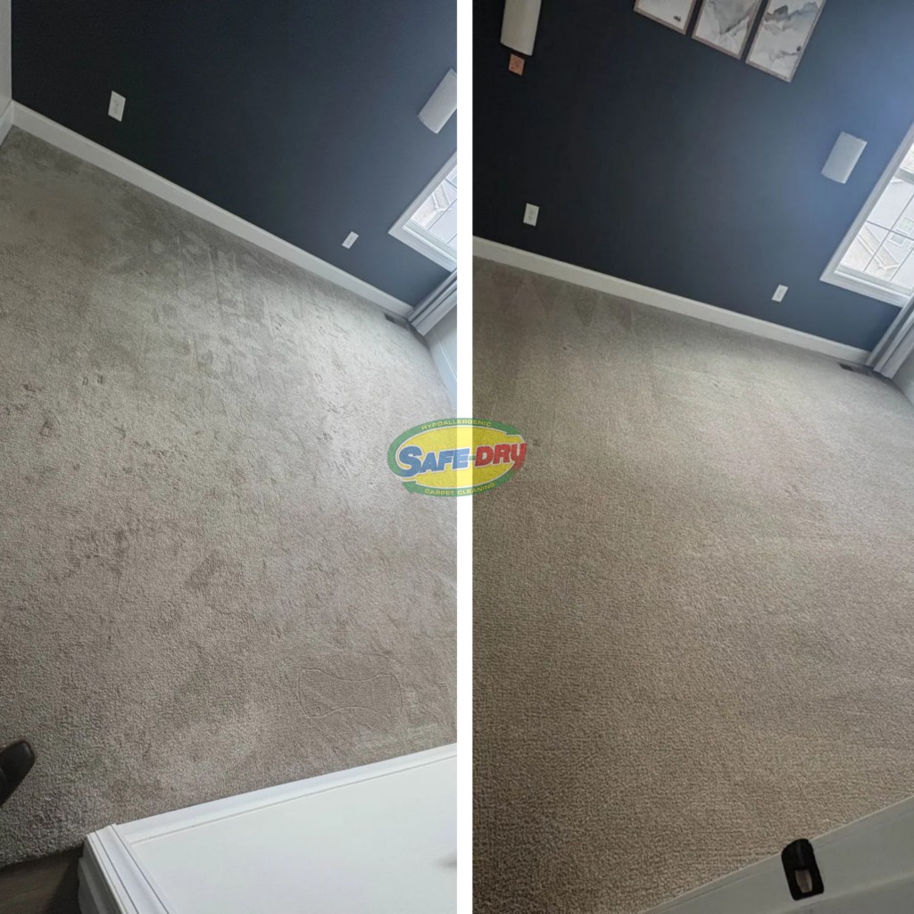 Before and After Carpet Cleaning