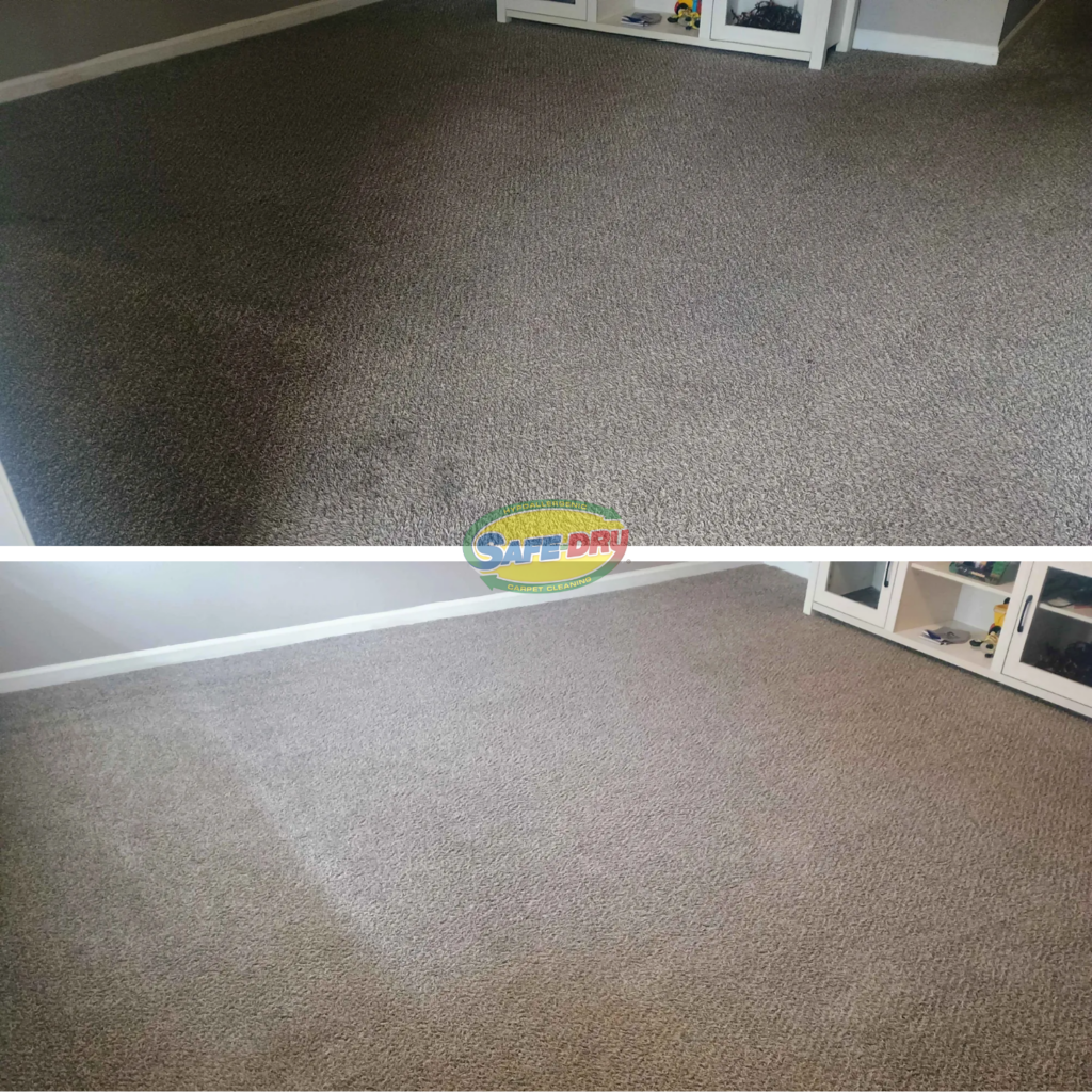 Before and After Carpet Cleaning